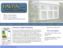 Tablet Screenshot of halpinwindows.ie